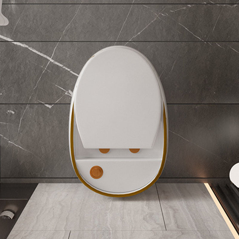 Concealed Tank Toilet Modern Siphon Jet One-Piece Toilet with Slow Close Seat