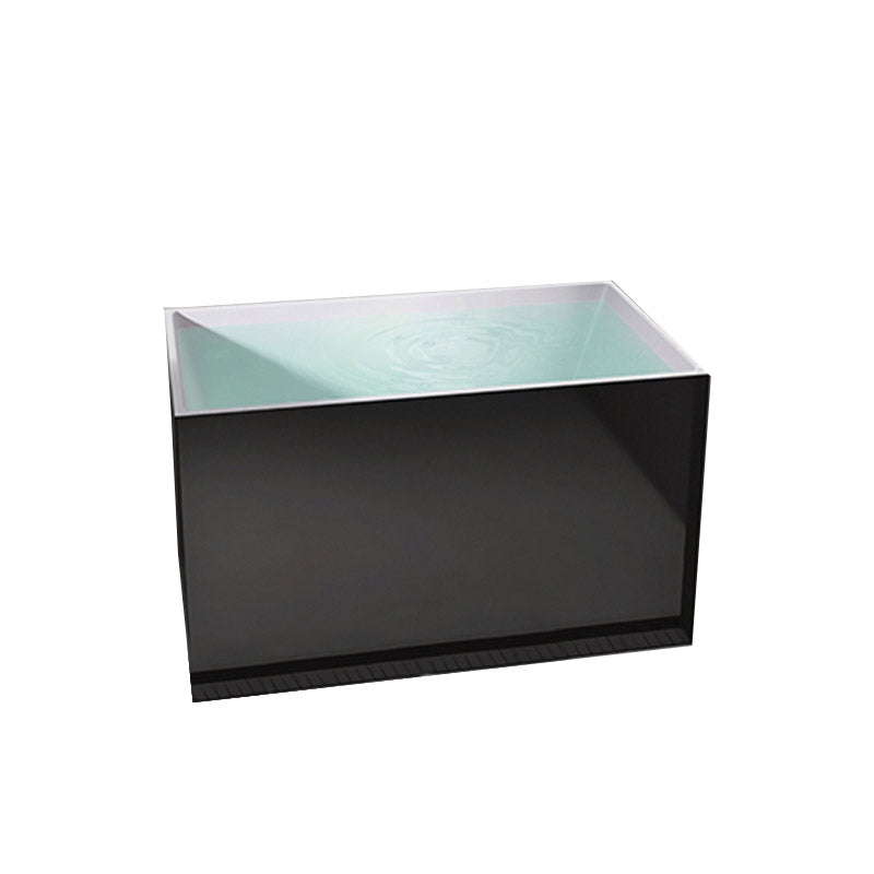 Modern Corner White Acrylic Bathtub Rectangle with Drain Bath Tub for Bathroom