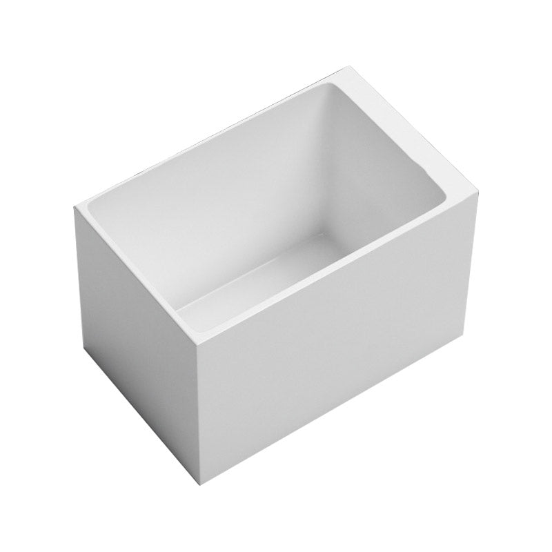 Modern Corner White Acrylic Bathtub Rectangle with Drain Bath Tub