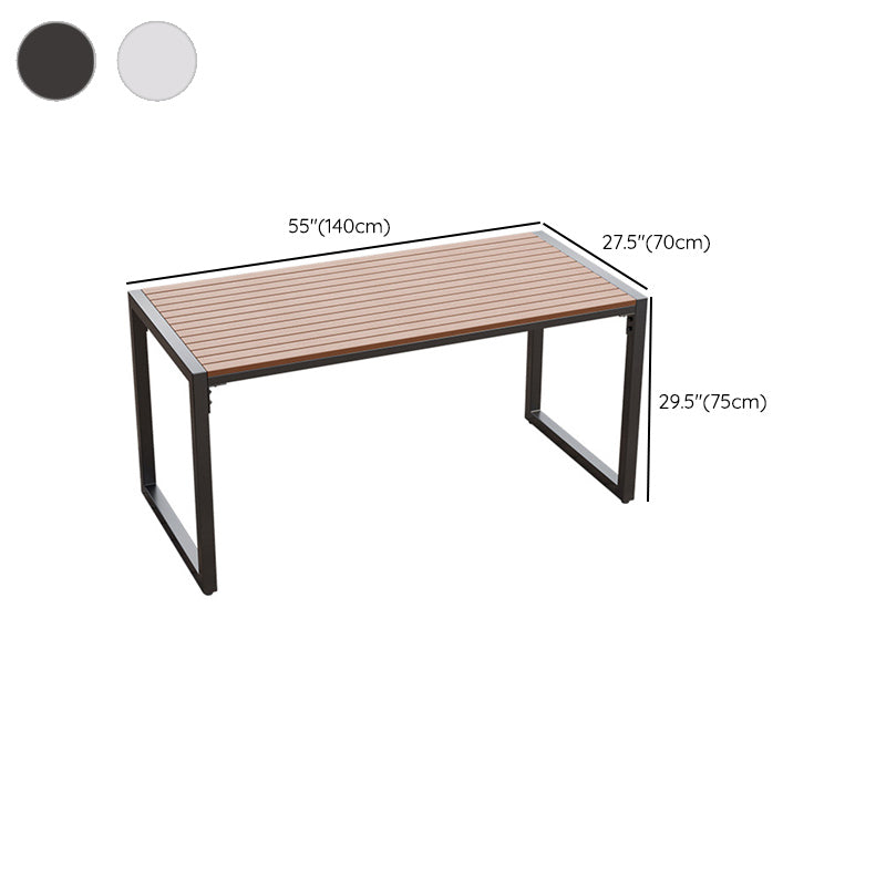 Modern 1/3 Pieces Rectangular Picnic Table Set Reclaimed Wood Dining Picnic Table Set