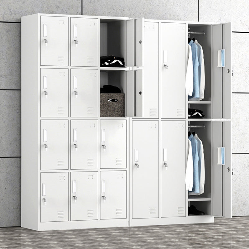 Bathroom Hinged Door Storage Cabinet Metal Modern Grey Cabinet