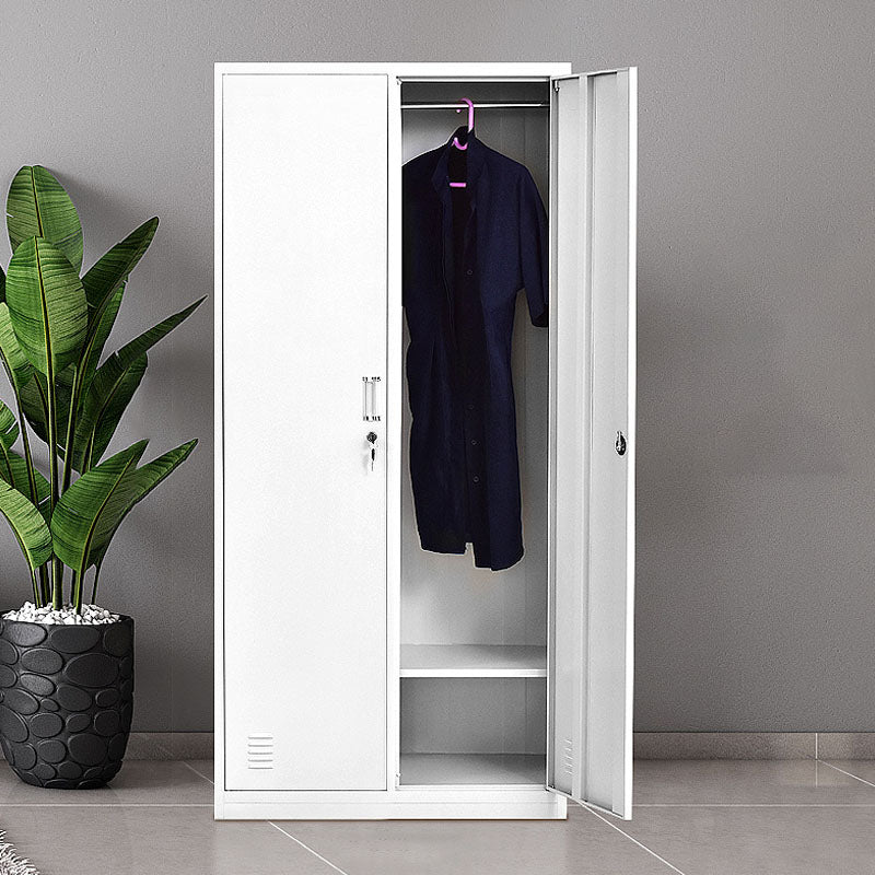 Bathroom Hinged Door Storage Cabinet Metal Modern Grey Cabinet