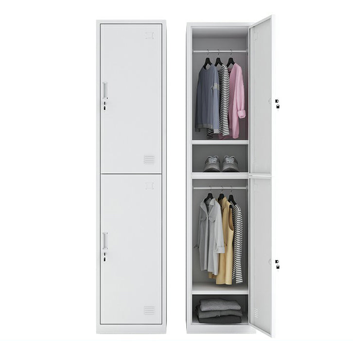 Steel Storage Cabinet Industrial Hinged Wardrobe Armoire for Home