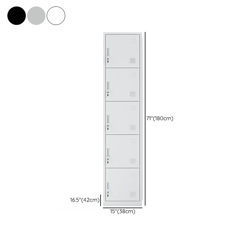 Steel Storage Cabinet Industrial Hinged Wardrobe Armoire for Home
