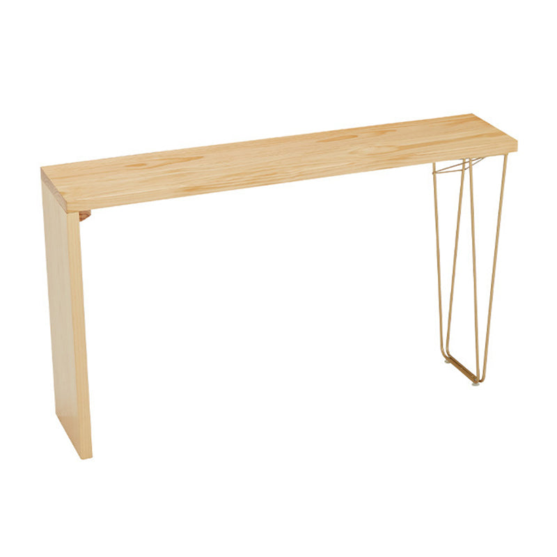 Glam Style 1/2/4 Pieces Bar Table Set Rectangle Bar Table with Wood Stools