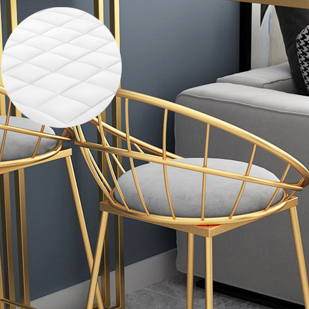 Free Form Pub Set 1/2/3 Pcs Metal and Velvet Bar Table and Stool Set