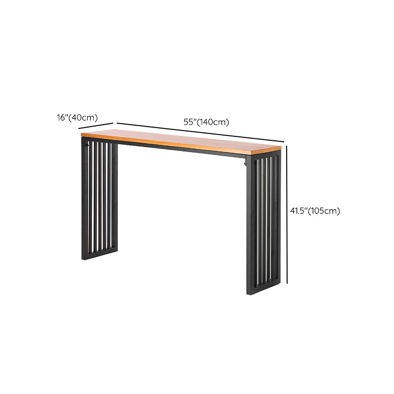 Industrial Style 1/2/5 Pieces Bar Table Set Rectangle Bar Table with High Stools