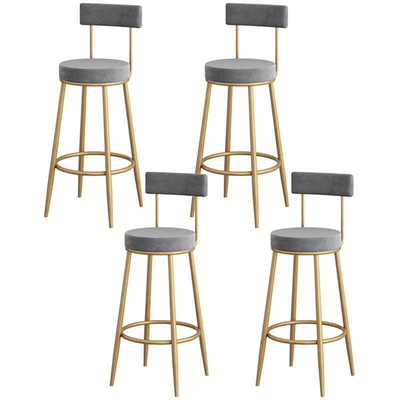 Metal Pub Set 1/3/4 Pcs Rectangle Bar Table with Stone Top and Upholstered Bar Stools