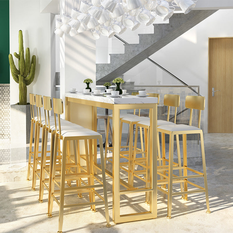 1/9 Pieces Bar Table Set Rectangular Bar Stool and Table Set