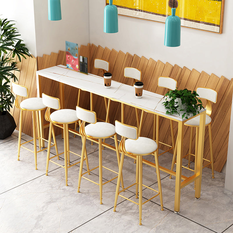 1/5/9 Pieces Bar Stool and Table Set Rectangular Pub Table Set