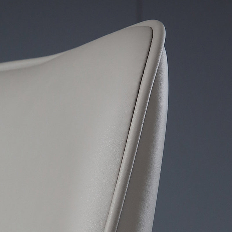 Glam Style Parsons Side Chair Leather Dining Chair for Dining Room