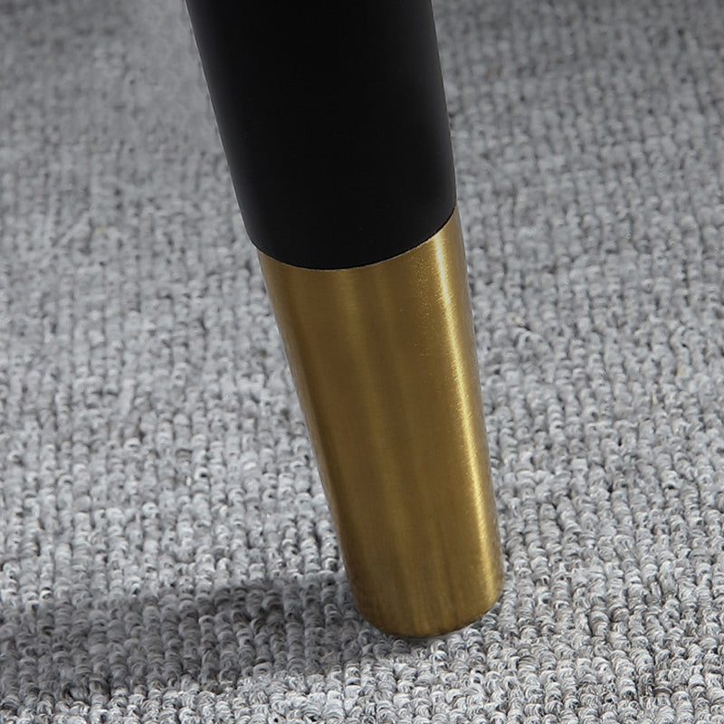 Glam Style Parsons Side Chair Leather Dining Chair for Dining Room