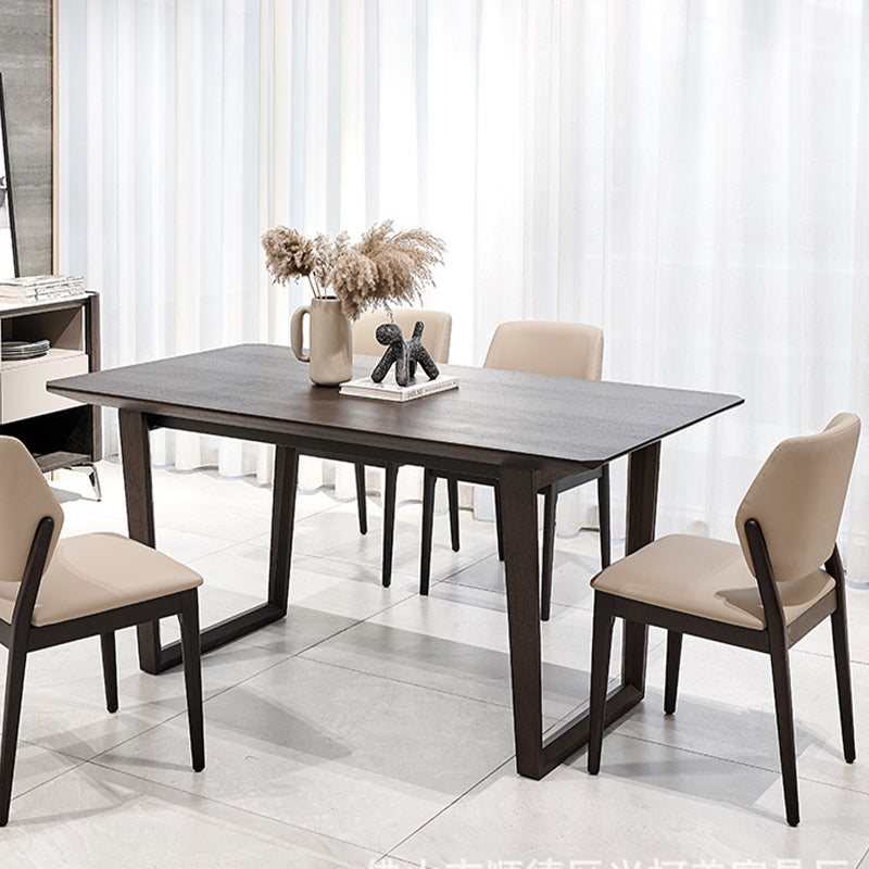 Home Kitchen Dining Side Chair Solid Wood Leg Open Back Chair