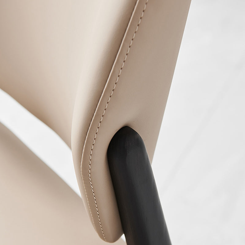 Home Kitchen Dining Side Chair Solid Wood Leg Open Back Chair