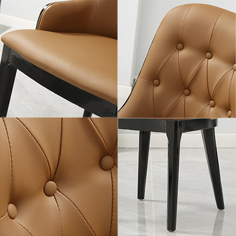 Contemporary Kitchen Dining Side Chair Upholstered Arm Chair