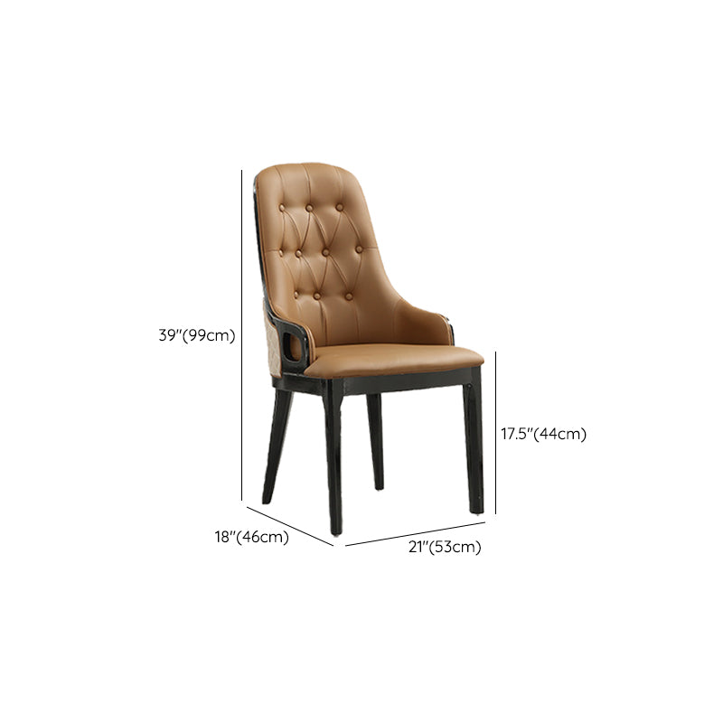 Contemporary Kitchen Dining Side Chair Upholstered Arm Chair