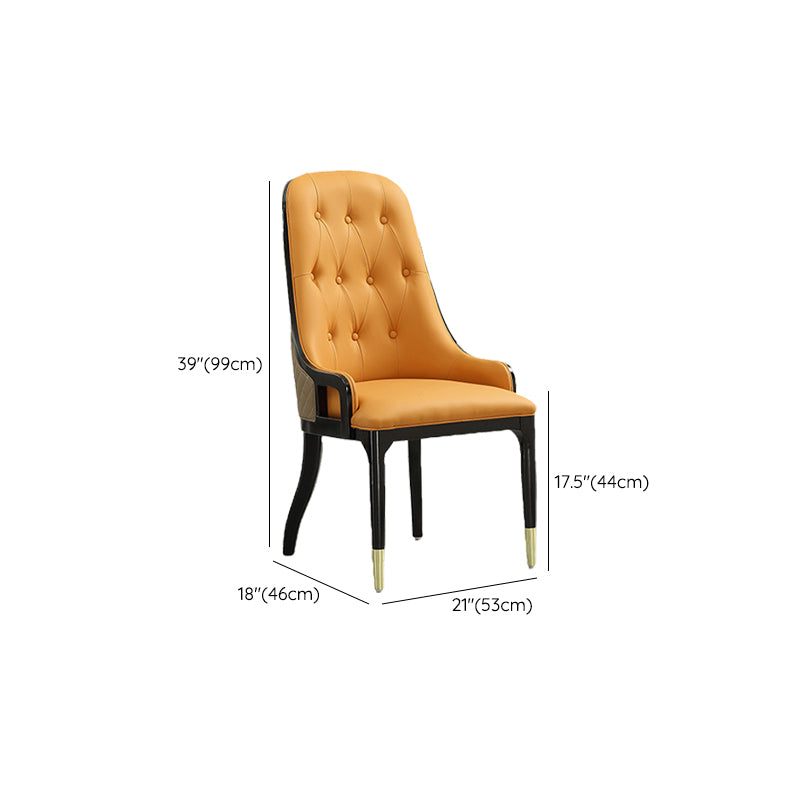 Contemporary Kitchen Dining Side Chair Upholstered Arm Chair