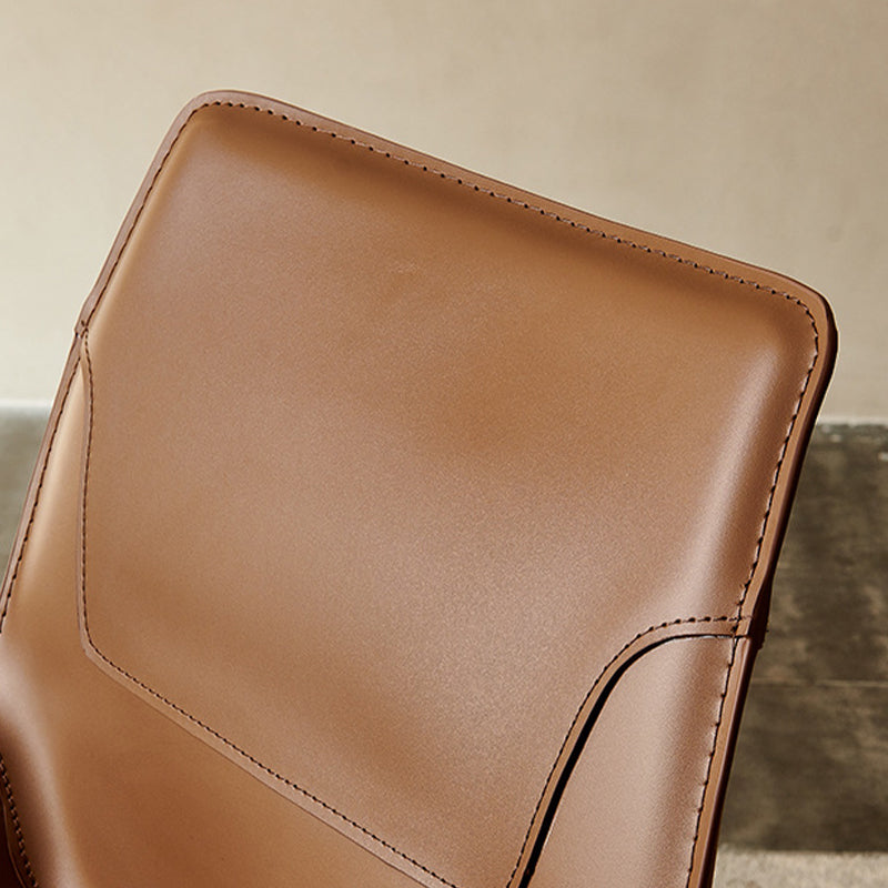 Contemporary Faux Leather Dining Chairs Indoor-Outdoor Parsons Chair