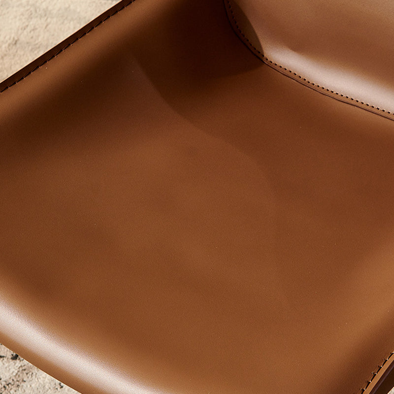 Contemporary Faux Leather Dining Chairs Indoor-Outdoor Parsons Chair