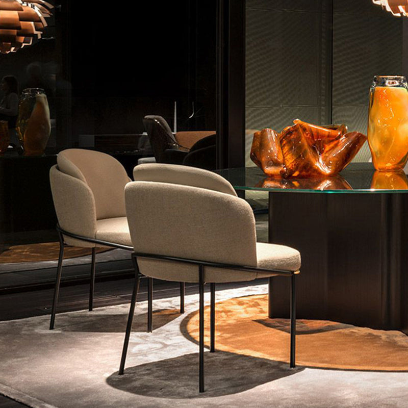 Glam Style Parsons Side Chair Indoor Dining Chair for Home Use