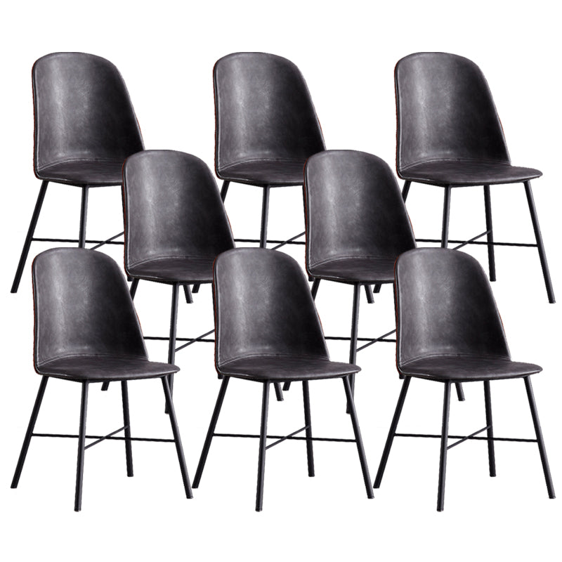 Indoor Side Chair Leather Modern Dining Chair for Dining Room
