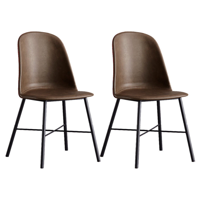 Indoor Side Chair Leather Modern Dining Chair for Dining Room