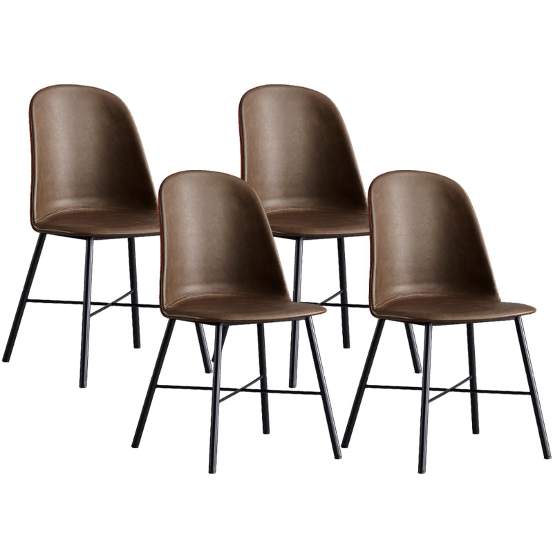 Indoor Side Chair Leather Modern Dining Chair for Dining Room