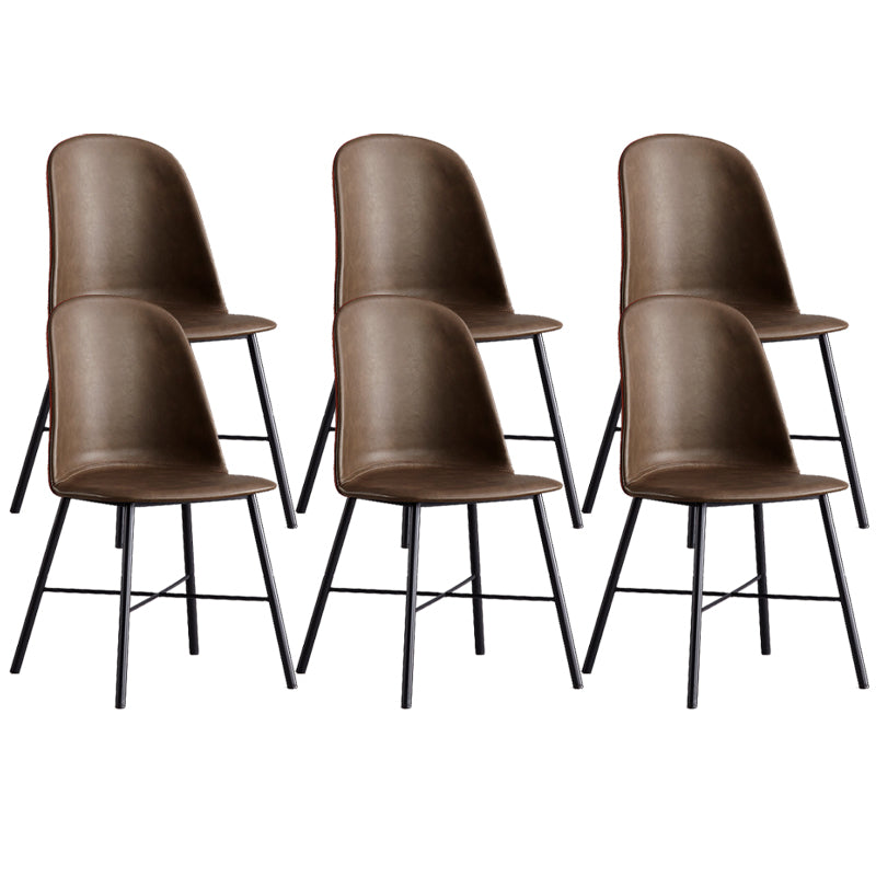 Indoor Side Chair Leather Modern Dining Chair for Dining Room