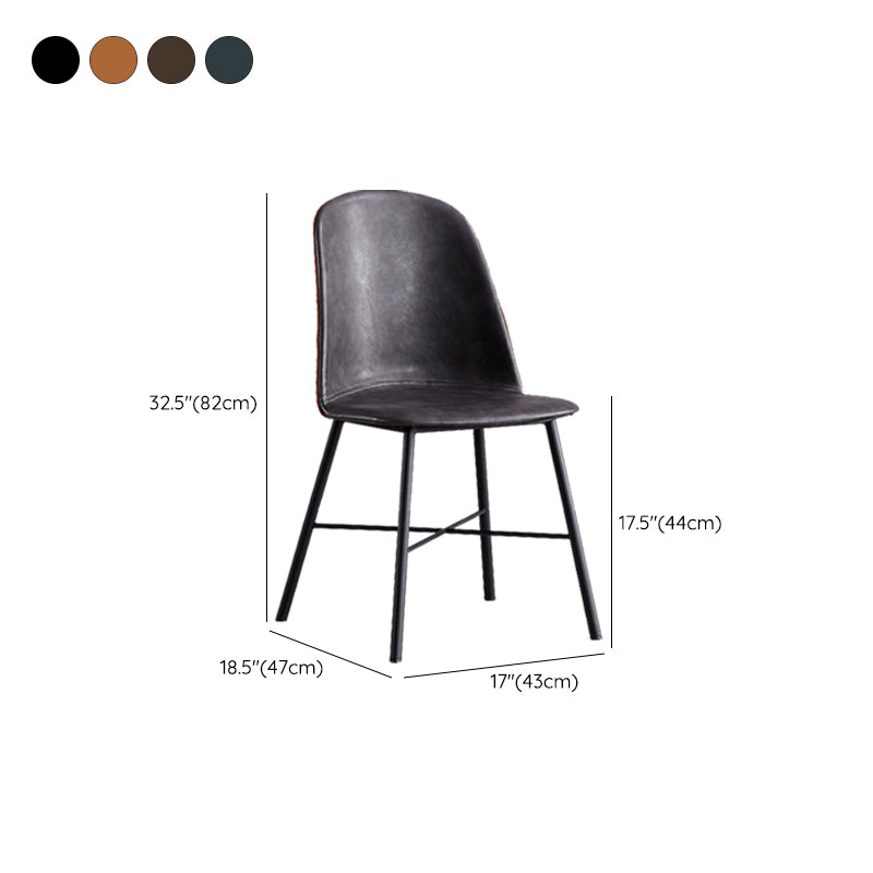 Indoor Side Chair Leather Modern Dining Chair for Dining Room