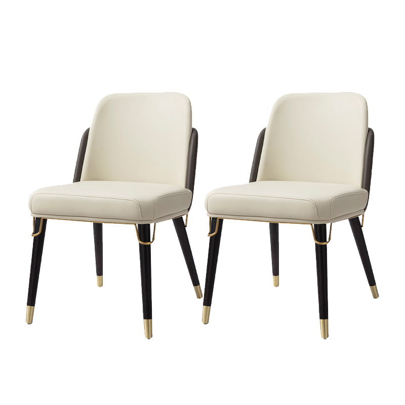 Contemporary Kitchen Dining Side Chair Faux Leather Parson Chair