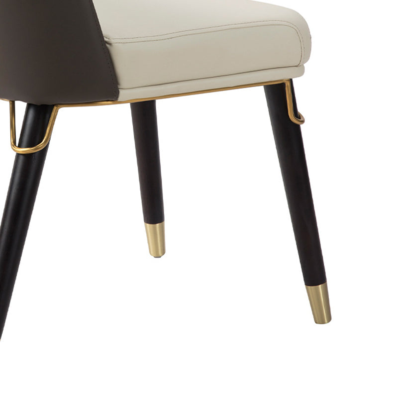 Contemporary Kitchen Dining Side Chair Faux Leather Parson Chair