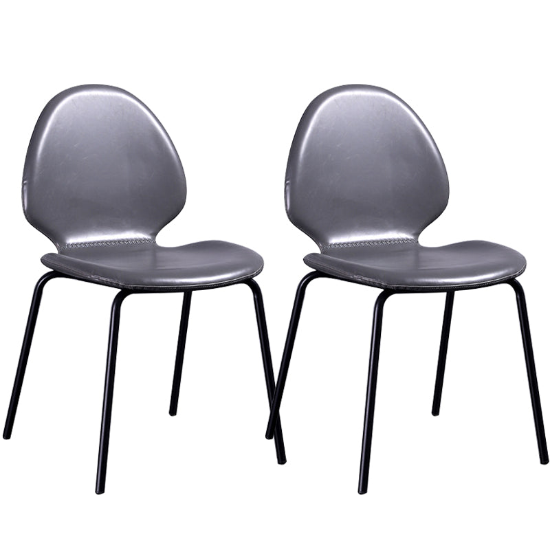 Contemporary Side Chair PU Leather Dining Chair for Home Use