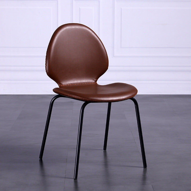 Contemporary Side Chair PU Leather Dining Chair for Home Use