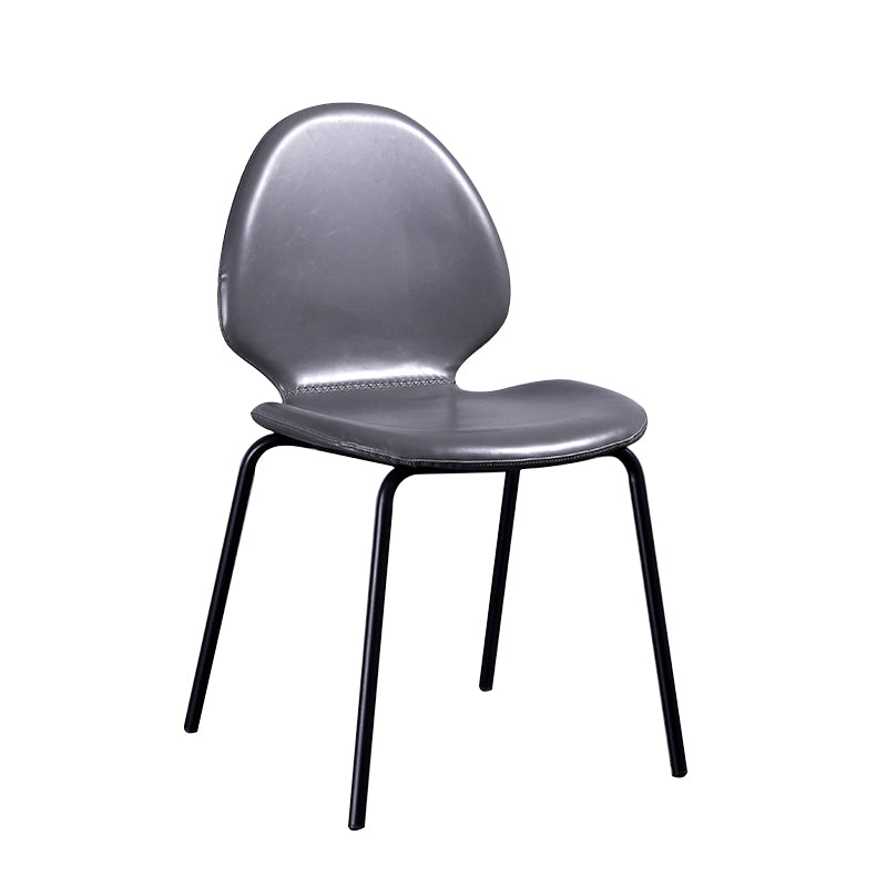Contemporary Side Chair PU Leather Dining Chair for Home Use