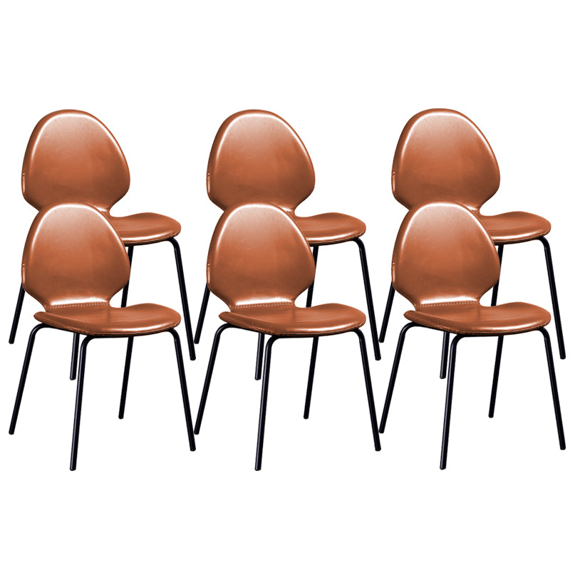 Contemporary Side Chair PU Leather Dining Chair for Home Use