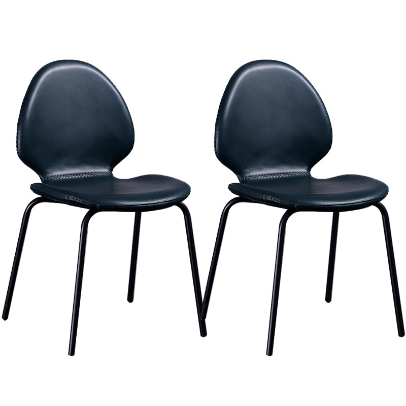 Contemporary Side Chair PU Leather Dining Chair for Home Use
