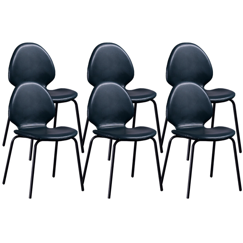 Contemporary Side Chair PU Leather Dining Chair for Home Use