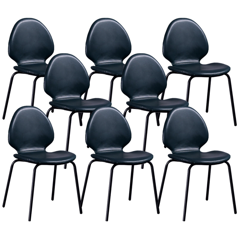 Contemporary Side Chair PU Leather Dining Chair for Home Use