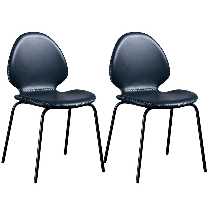 Contemporary Side Chair PU Leather Dining Chair for Home Use