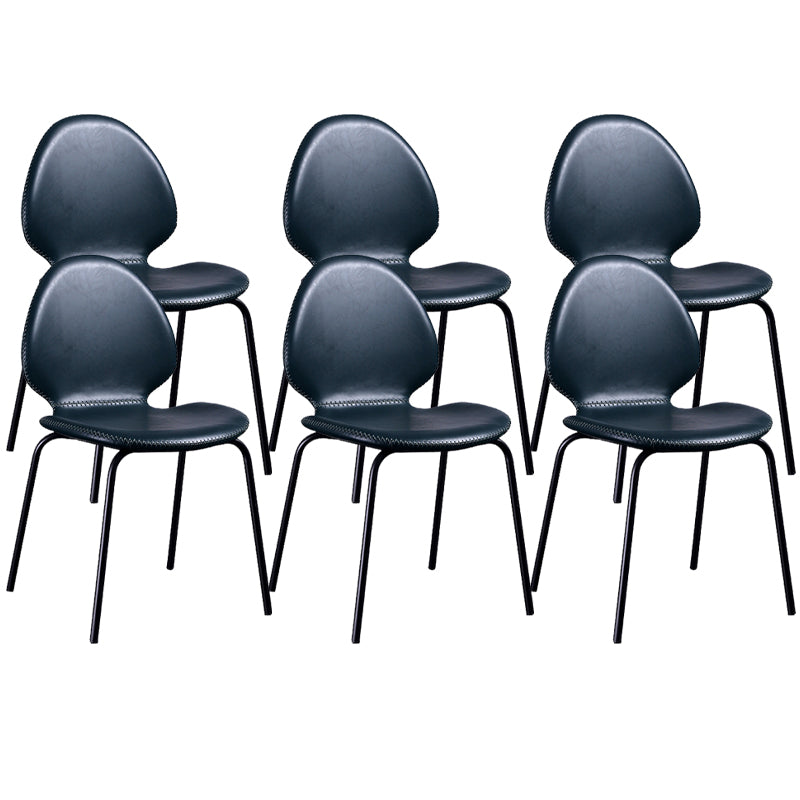 Contemporary Side Chair PU Leather Dining Chair for Home Use