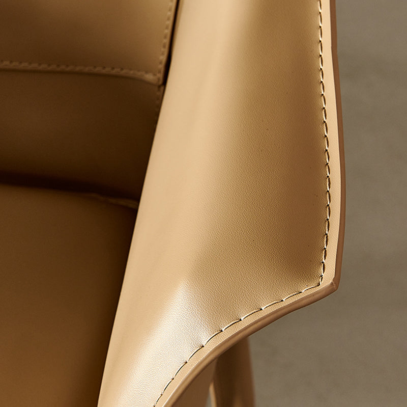 Contemporary Style Arm Chair Leather Dining Chair for Home Use