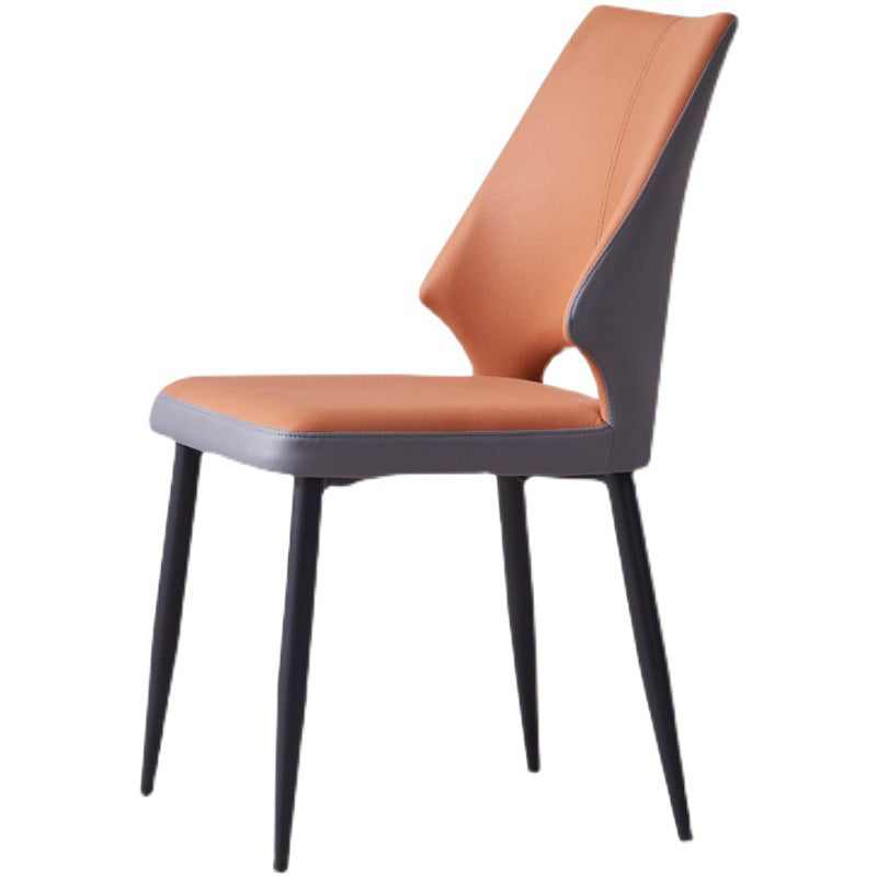 Wingback Armless Chair Contemporary Kitchen Dining Side Chair