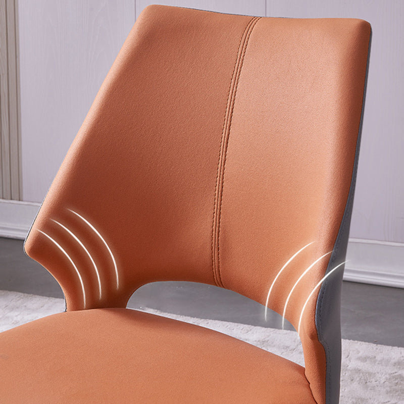 Wingback Armless Chair Contemporary Kitchen Dining Side Chair