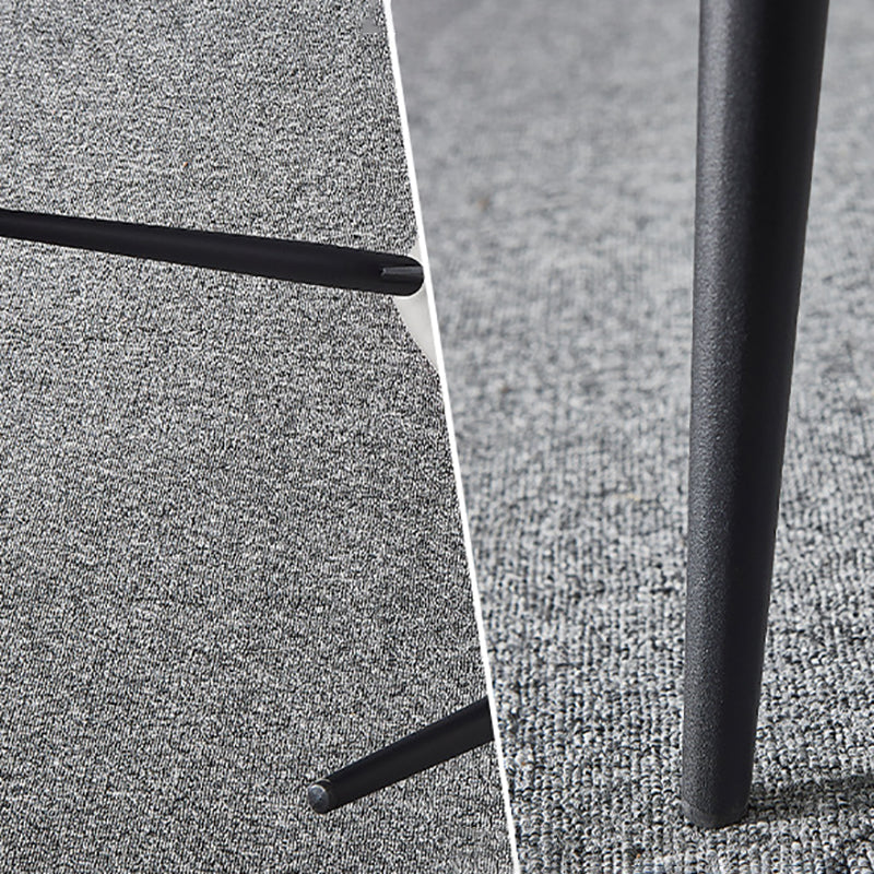 Home Dining Room Chair Faux Leather Side Wingback Armless Chair