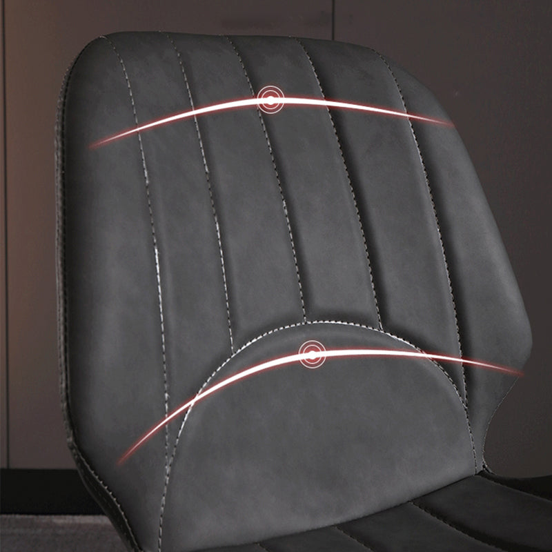 Industrial Dining Side Chair Wingback PU Leather Dining Chair