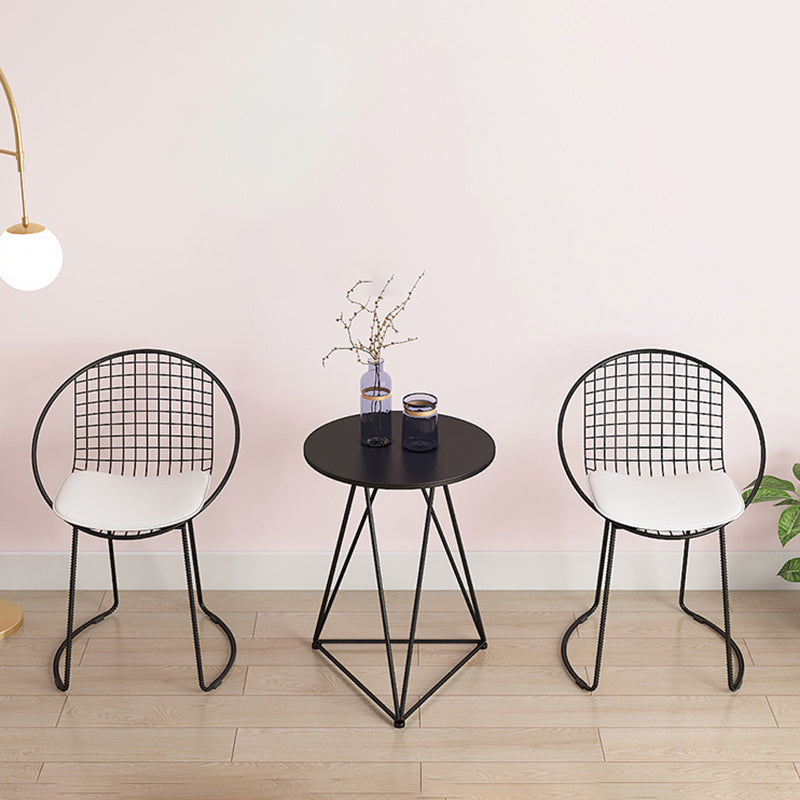 Metal Kitchen Dining Arm Chairs Contemporary Upholstered Dining Chairs