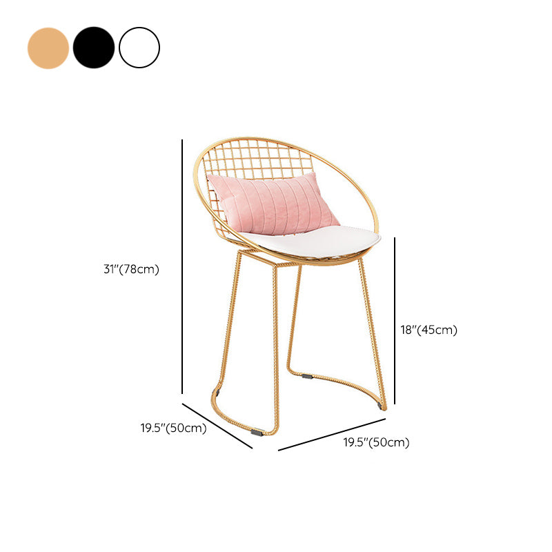 Metal Kitchen Dining Arm Chairs Contemporary Upholstered Dining Chairs