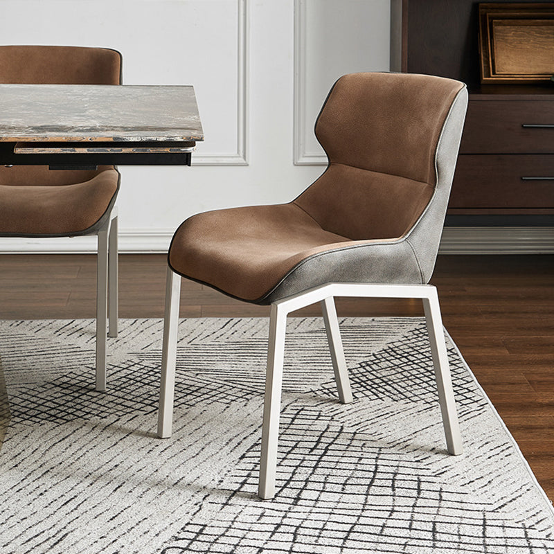 Glam Style Wingback Chair Arm Side Chairs with Metal Legs for Home