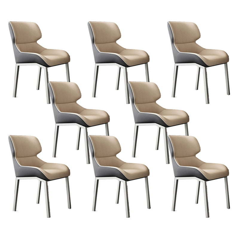 Glam Style Wingback Chair Arm Side Chairs with Metal Legs for Home