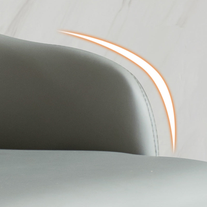 Contemporary Open Back Dining Chairs Armless Side Chairs with Wood Legs for Kitchen